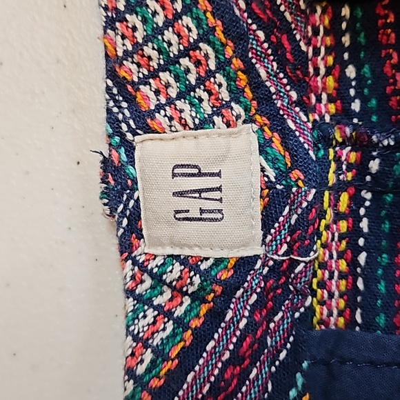 GAP CITY SHORT 6 SHORTS MULTI-COLORED POCKETS BELT LOOPS - Picture 5 of 9